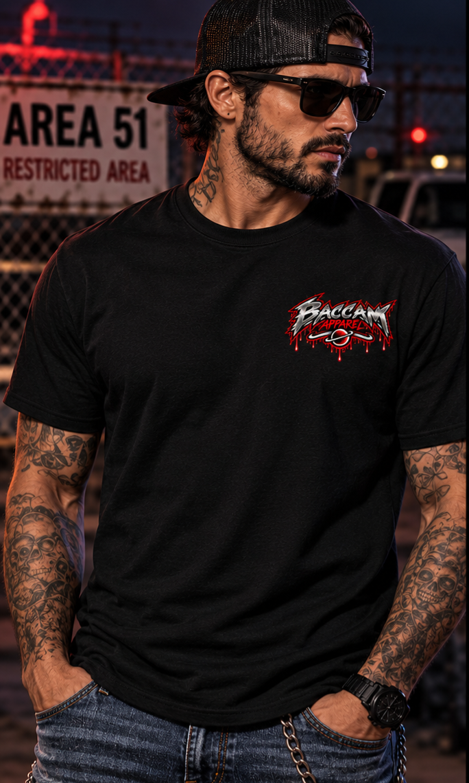 What the Hell Are They Doing in There? – Area 51 Alien Graphic Tee | Baccam Apparel
