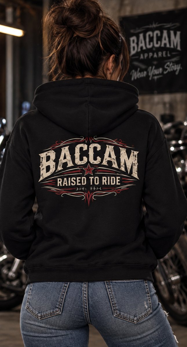 Baccam Raised to Ride Hoodie