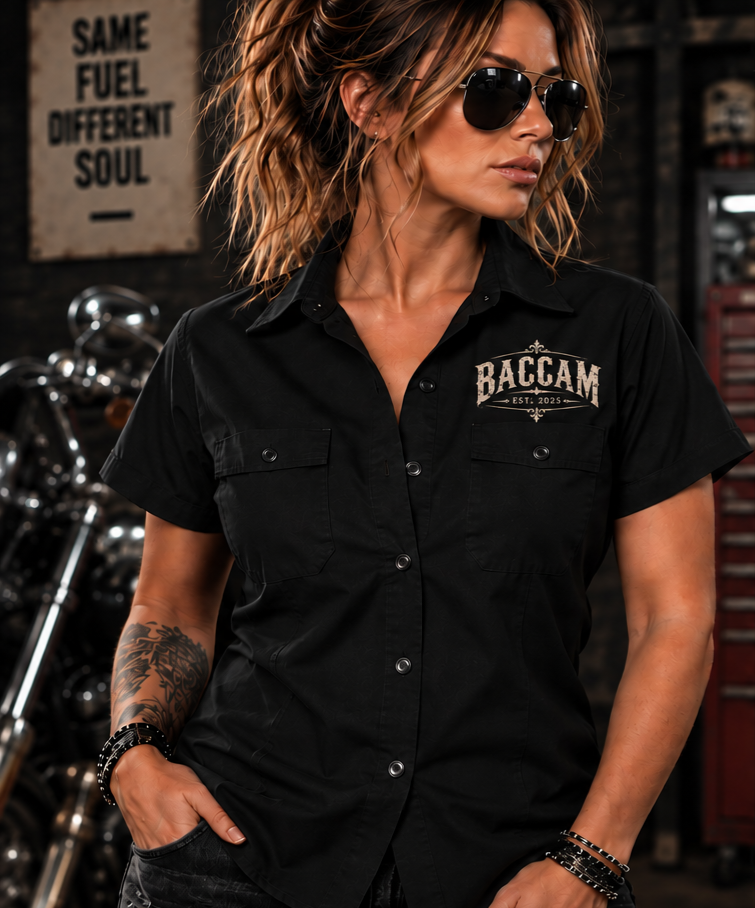 Baccam Vintage Women’s Biker Work Shirt