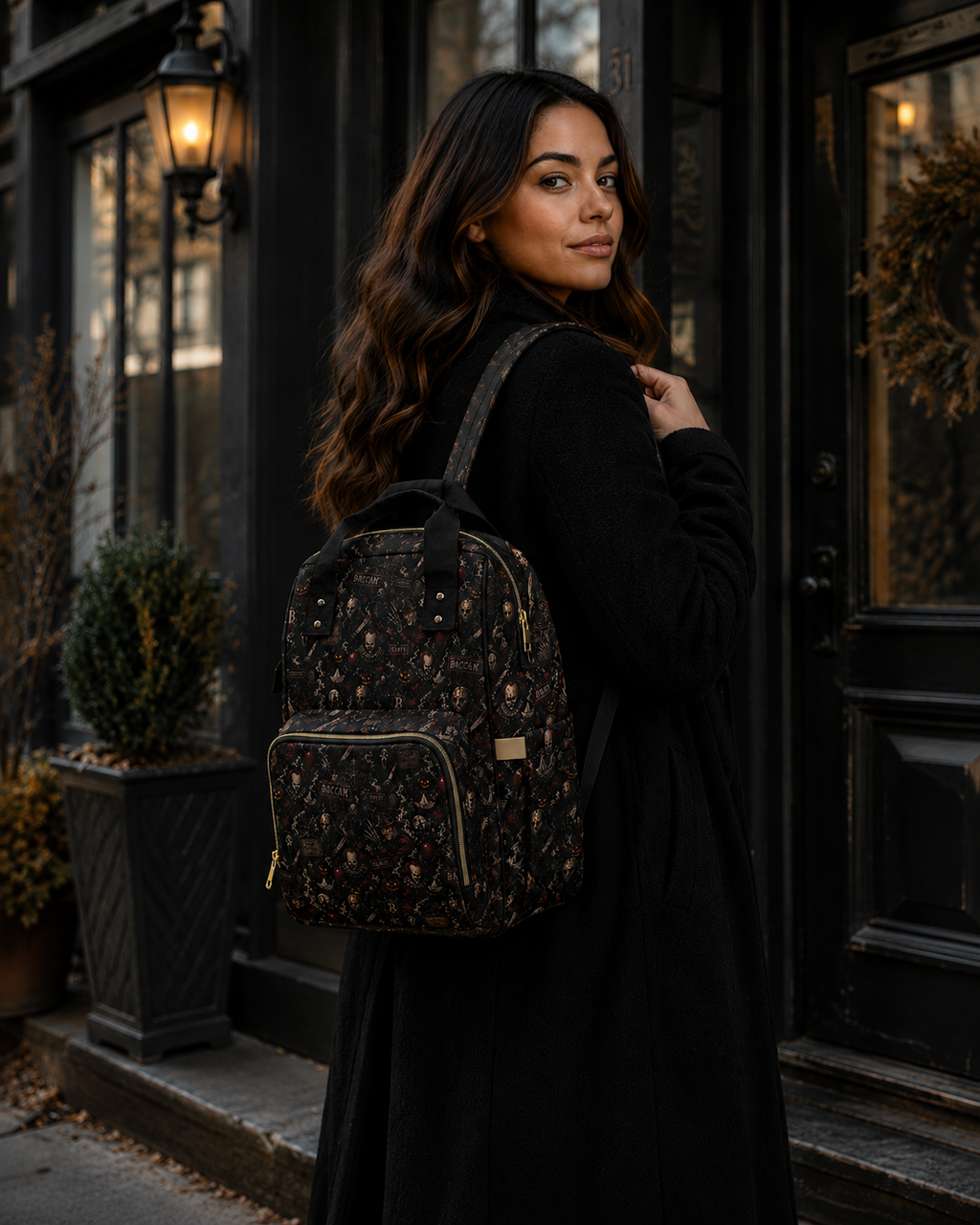 Baccam Horror Icons Diaper Backpack