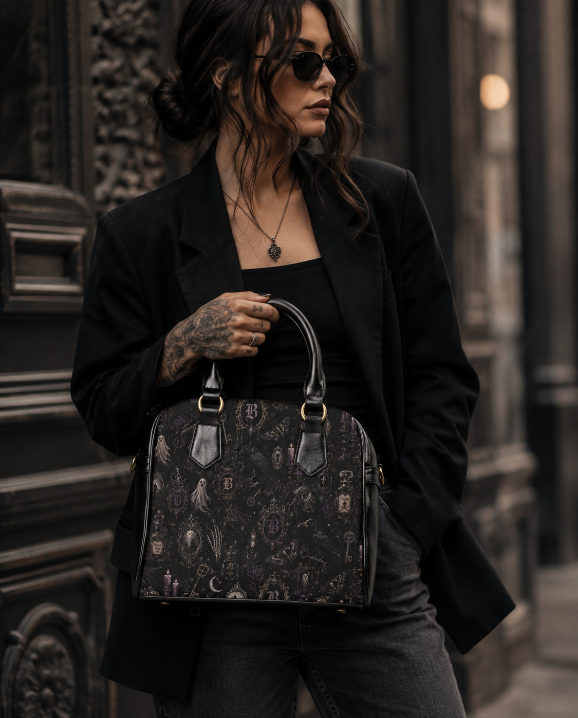 Baccam Spooky Shoulder Handbag