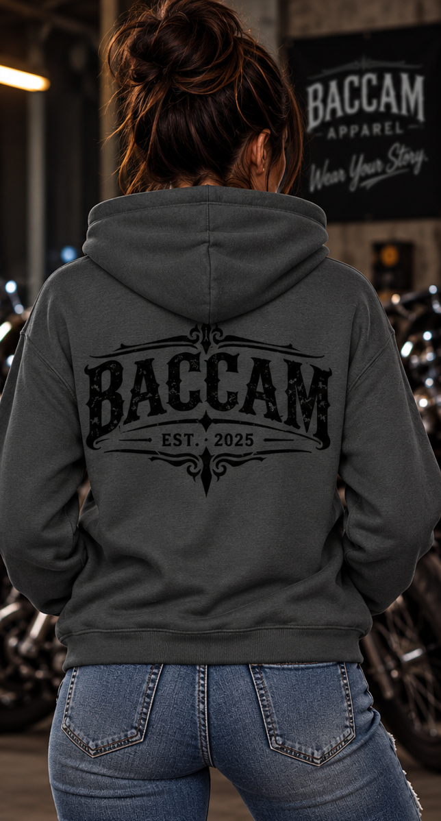 Baccam Heritage Charcoal Hoodie