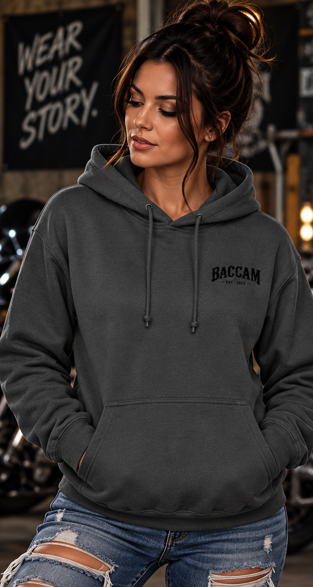 Baccam Heritage Charcoal Hoodie