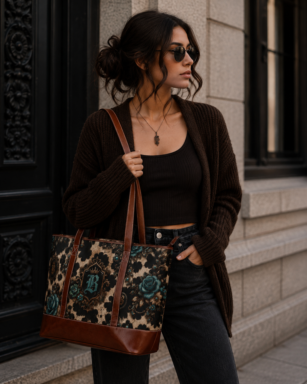 Baccam Cow Print Tote