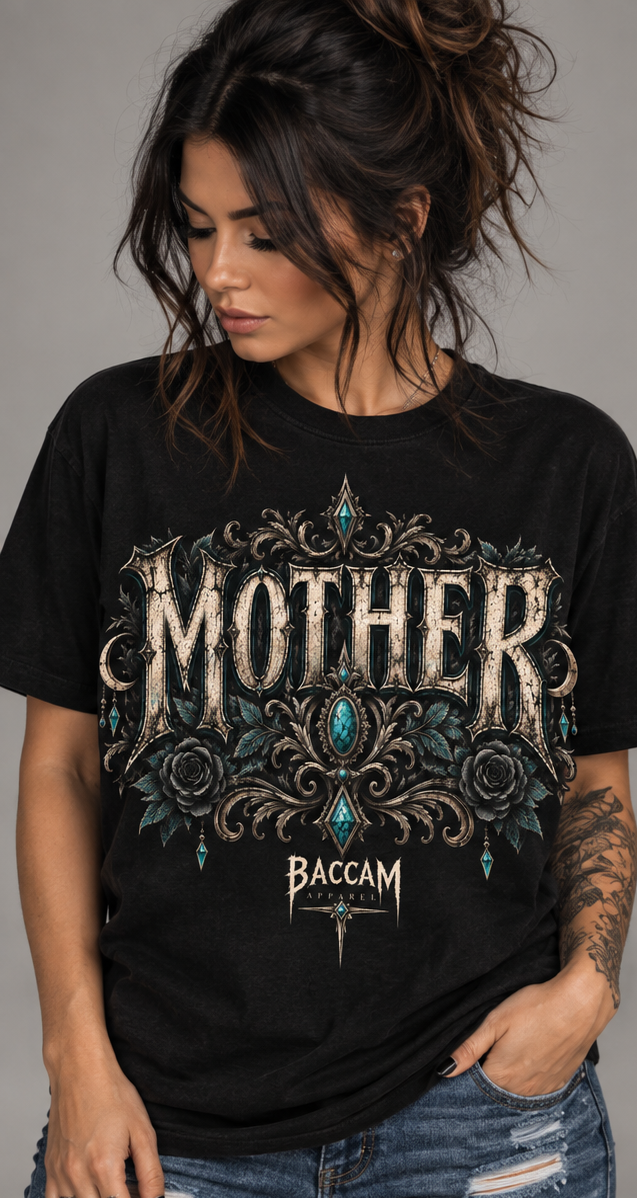 MOTHER Graphic Tee | Dark Alternative Mom Shirt | Baccam Apparel