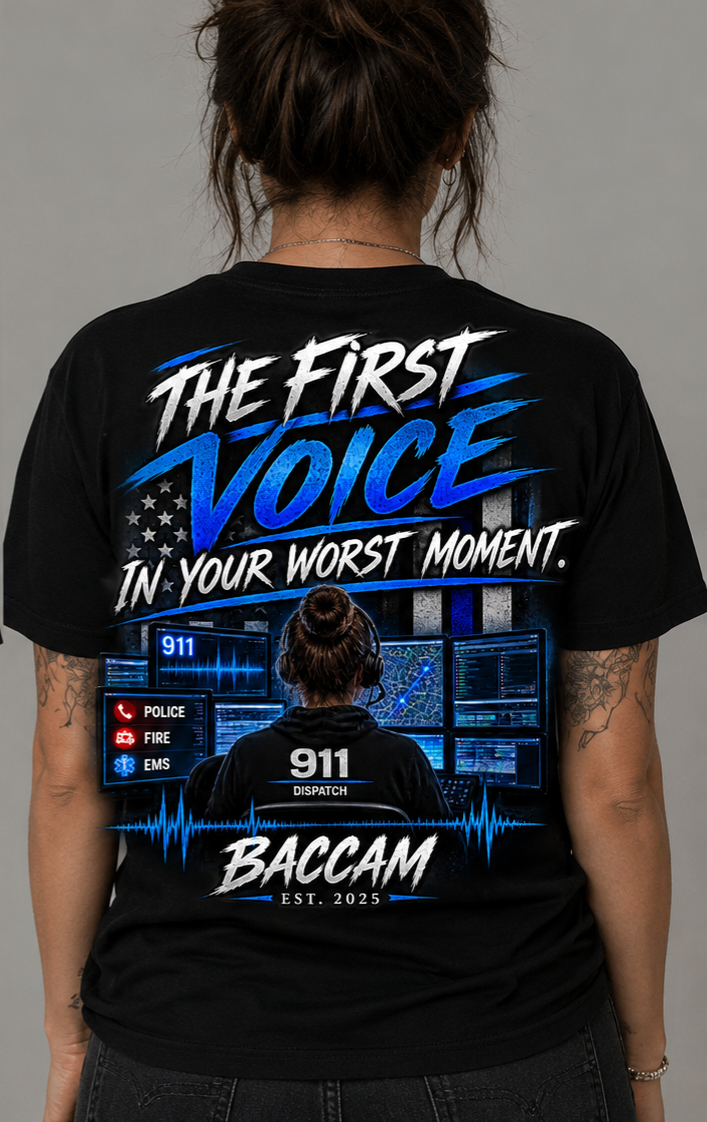 The First Voice – 911 Dispatcher Graphic Tee