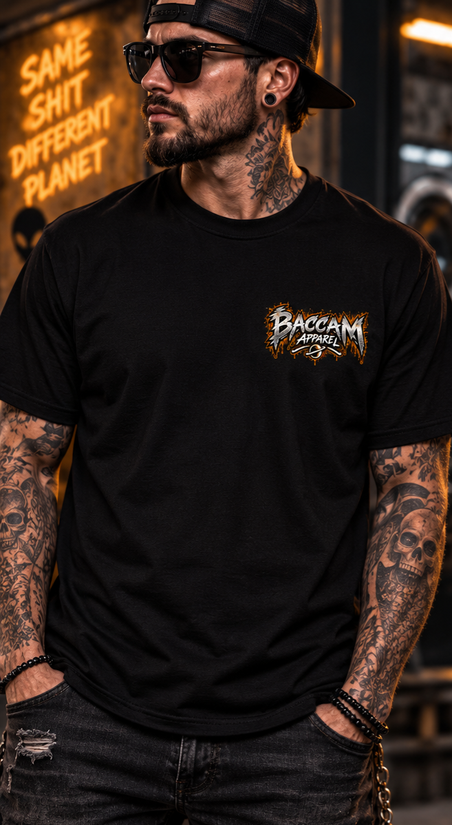 Just Another Load of Bullshit – Alien Laundromat Graphic Tee | Baccam Apparel