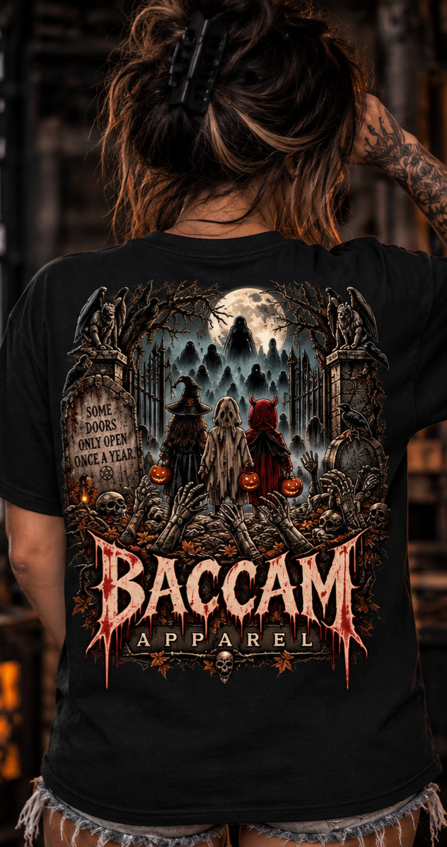 Once a Year | Halloween Horror Graphic Tee | Baccam Apparel