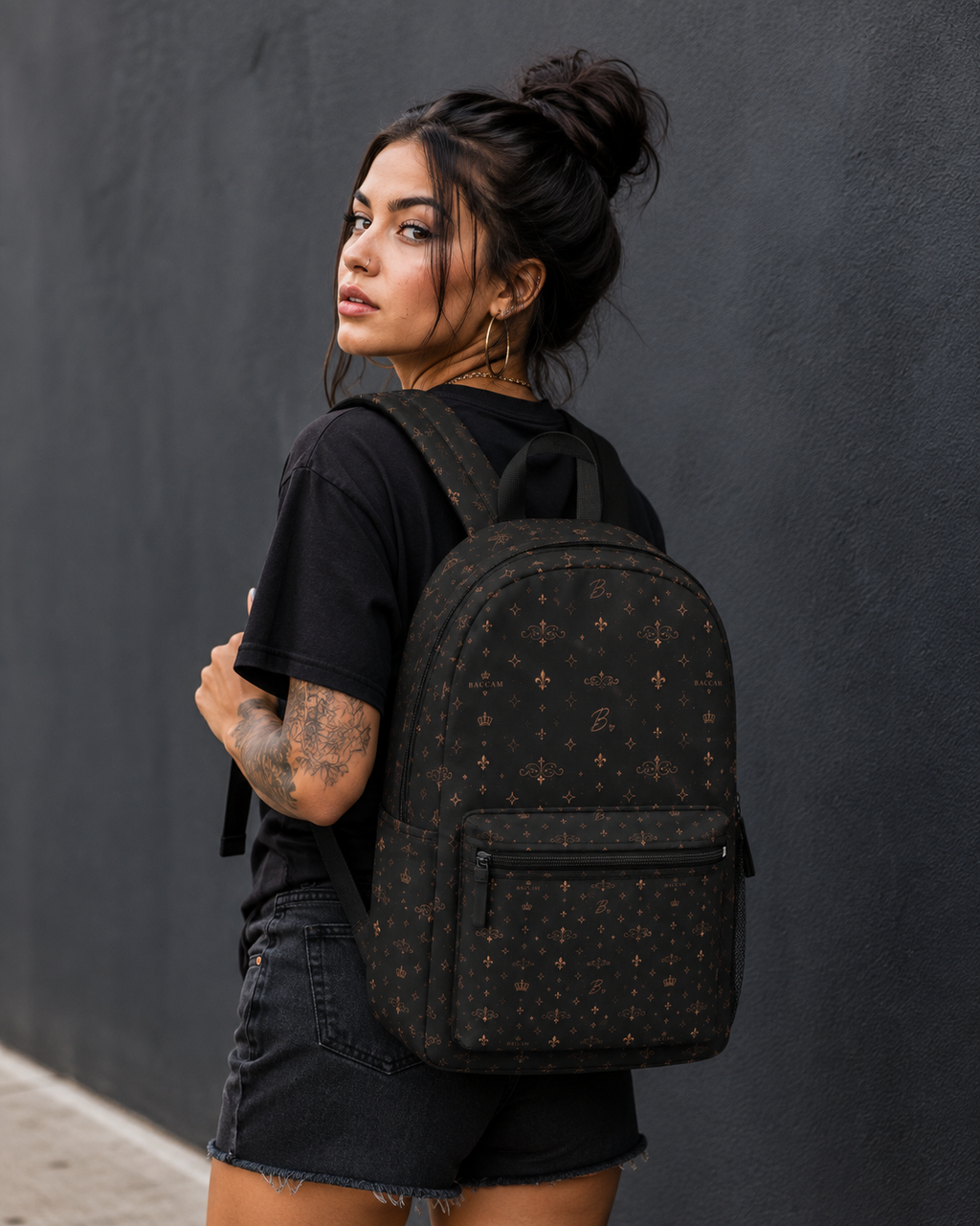 Baccam Black & Gold Backpack