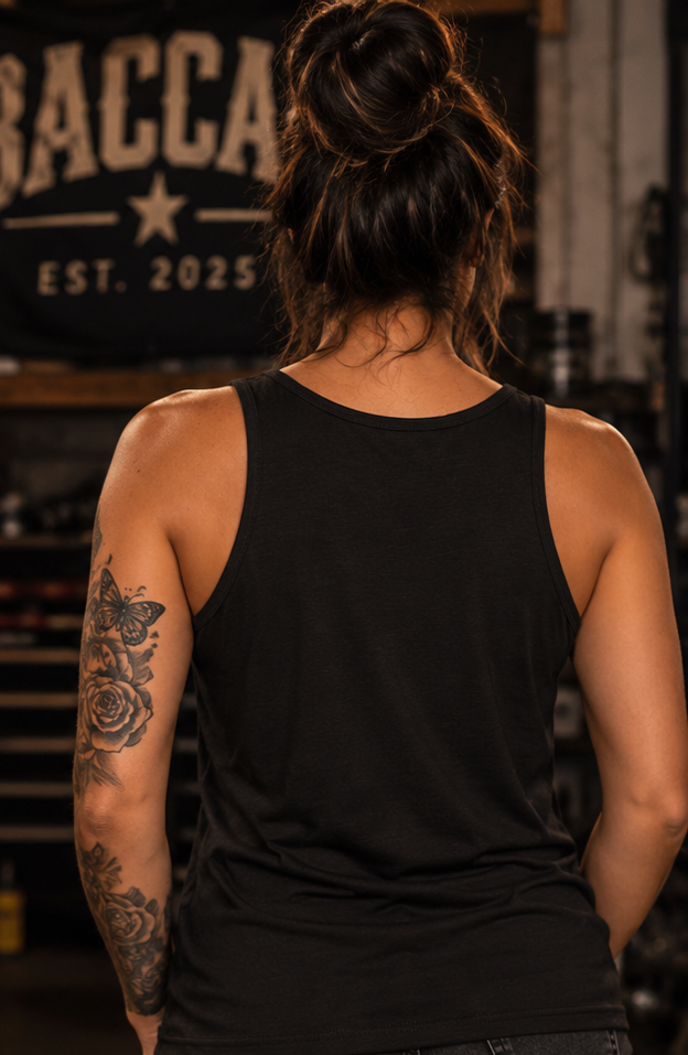 Baccam Est. 2025 Black Women’s Tank Top