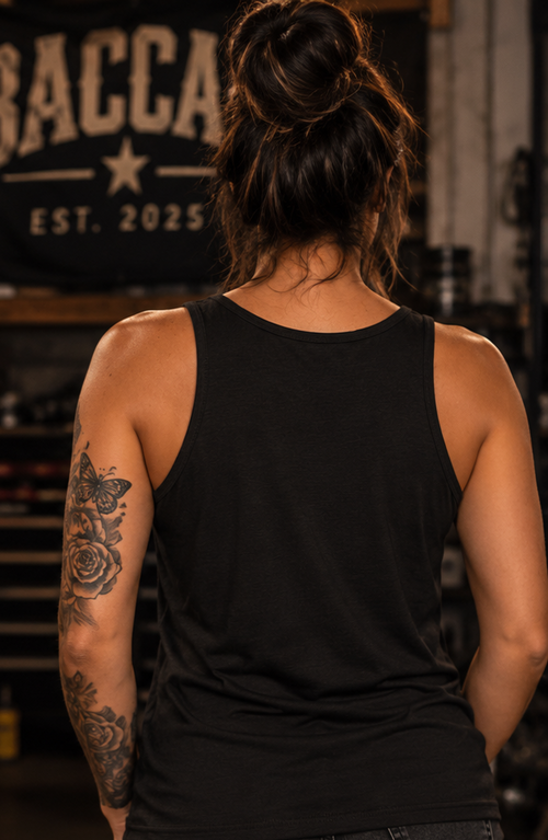Baccam Est. 2025 Black Women’s Tank Top