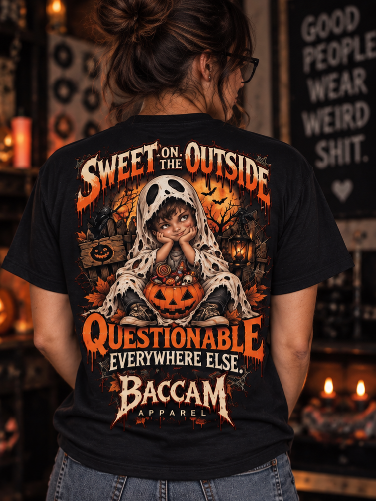Sweet on the Outside Halloween Shirt | Baccam Apparel
