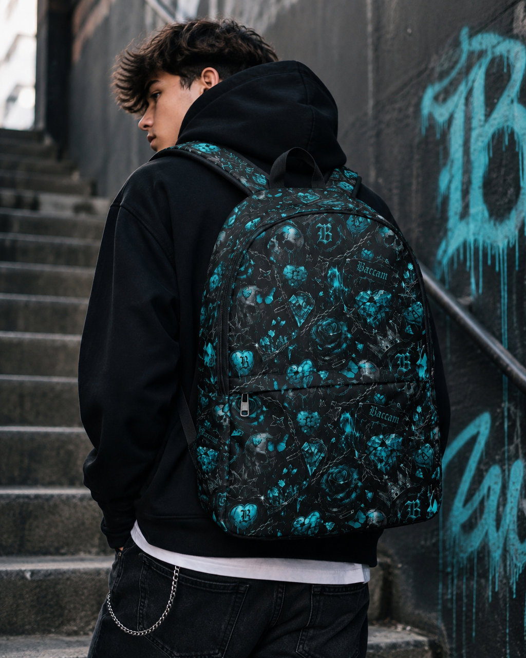 Turquoise After Dark Backpack
